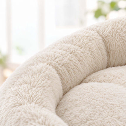 Desk Mounted Cat Bed with Clamp and Reversible Cushion, Cream, Up to 25 kg