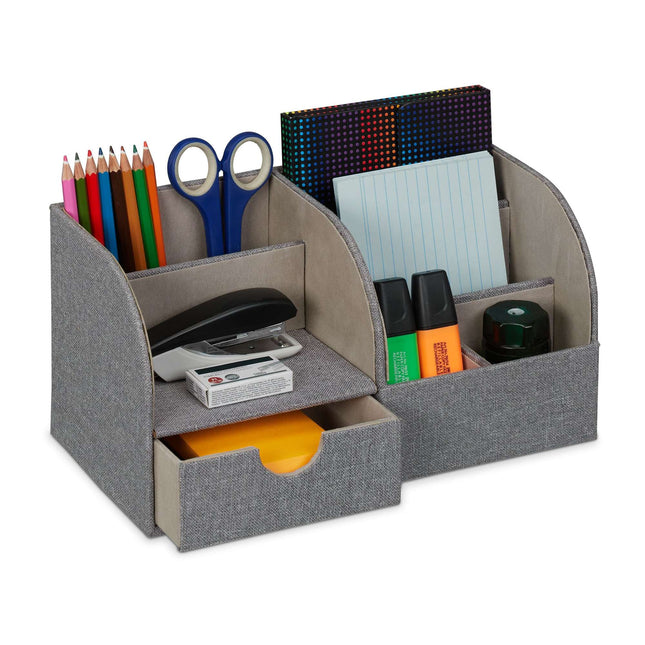 Desk Organiser Linen Look
