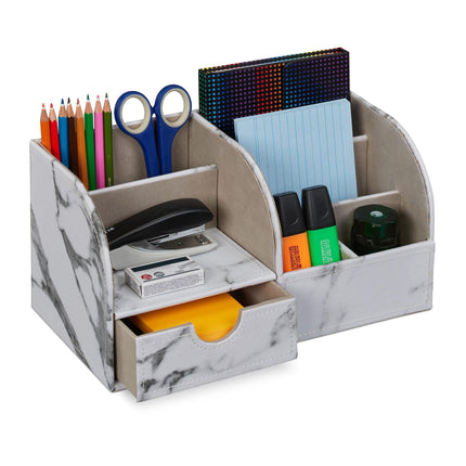 Organizator de birou Marble Look