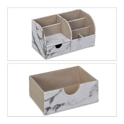 Organizator de birou Marble Look