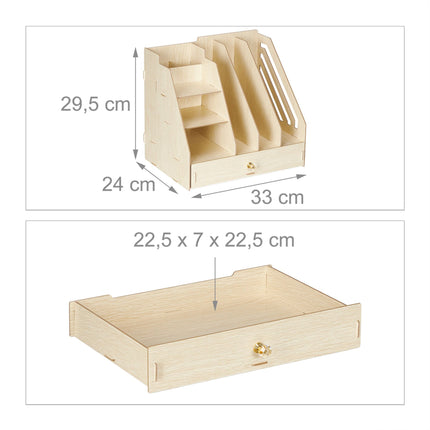 Organizator de birou cu compartimente