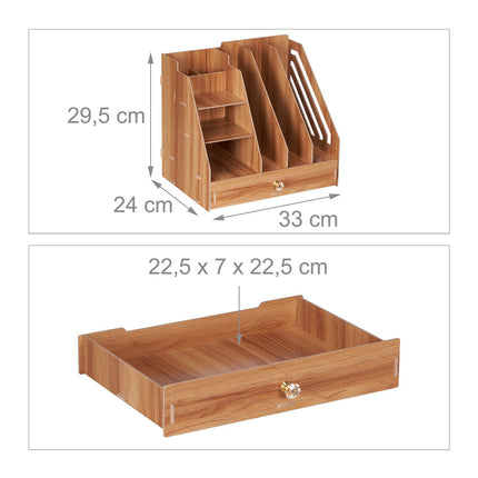 Organizator de birou cu compartimente