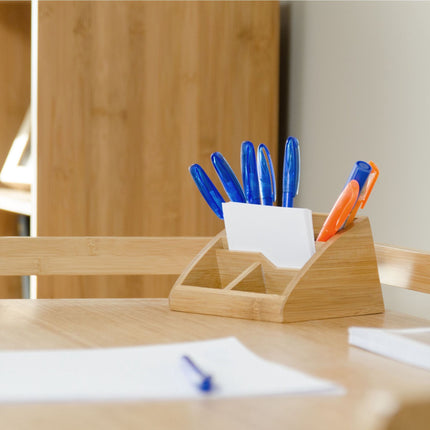 Desk organization in bamboo