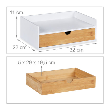 Organizare birou cu sertar