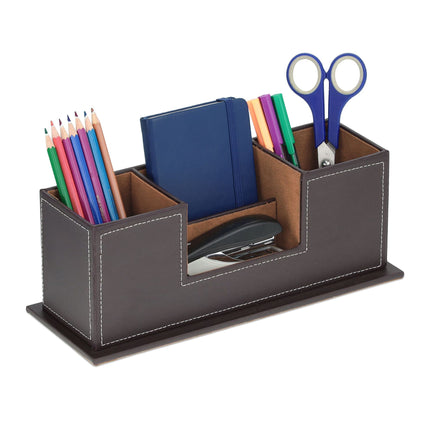Organizator de birou din piele artificiala