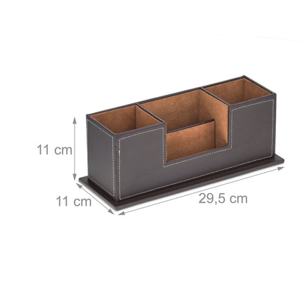 Organizator de birou din piele artificiala
