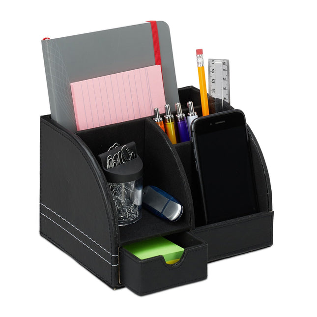 Organizator de birou din piele artificiala