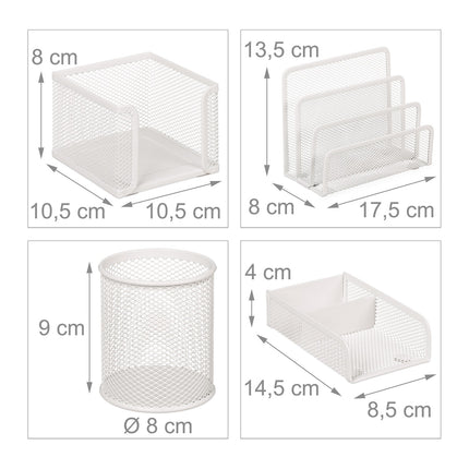 Set organizator de birou 4 piese