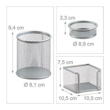 Set organizator de birou, 7 piese