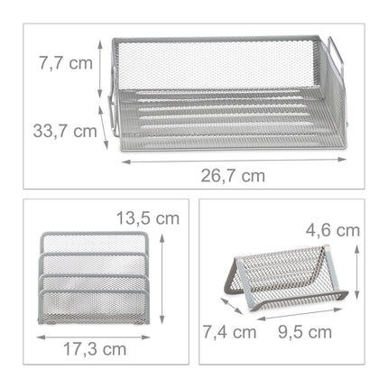 Set organizator de birou, 7 piese