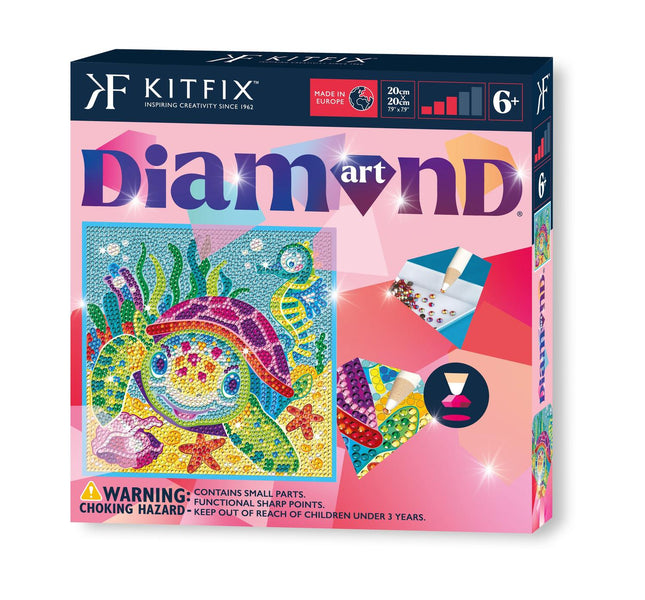 Kit de bricolaj Diamond Art Turtle, set de artizanat pentru toate vârstele