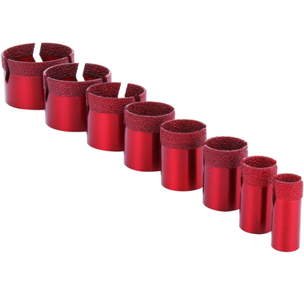 Diamond Hole Saw Set, 8-Piece 20–68mm M14 Thread