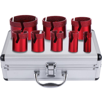 Diamond Hole Saw Set, 8-Piece 20–68mm M14 Thread