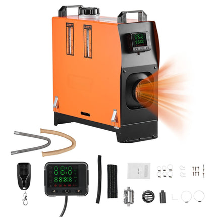 Diesel Air Heater 12-24V 8kW, Remote, LCD Display