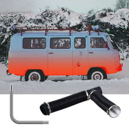 Diesel Heater Ducting Kit – 76mm Duct, 25mm Exhaust for 2-8kW