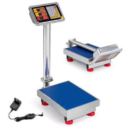 Cântar digital cu platformă, capacitate 150 kg, oțel inoxidabil