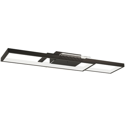 Lampă de tavan LED reglabilă, 43W, 4600LM, 3000-6000K, Negru
