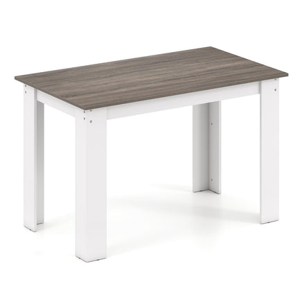 Masă de sufragerie, 120 cm, 4-6 locuri, lemn alb