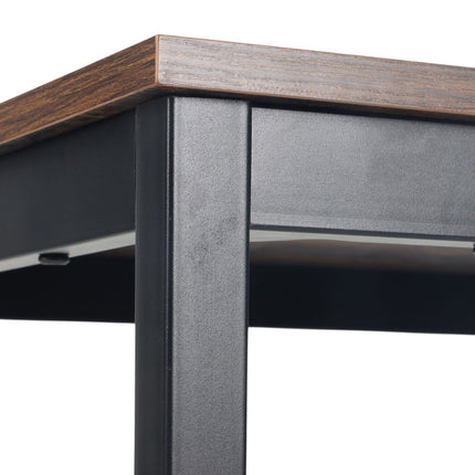 Masă de dining pentru 4 persoane, 110 x 60 cm, blat cu aspect de stejar