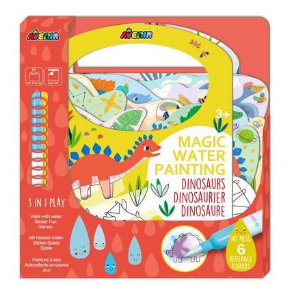 Set de pictură cu apă din dinozaur magic pentru copii, activitate artistică reutilizabilă