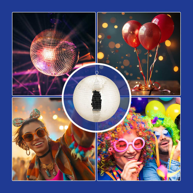 Glob disco 40 cm – Decorațiune mare suspendată pentru petrecere