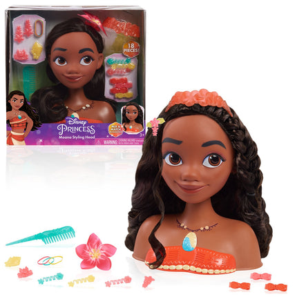 Disney Princess Moana (Vaiana) Cap de coafat cu 18 accesorii
