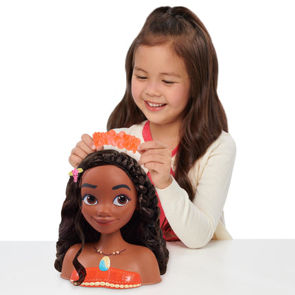 Disney Princess Moana (Vaiana) Cap de coafat cu 18 accesorii