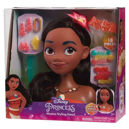 Disney Princess Moana (Vaiana) Cap de coafat cu 18 accesorii