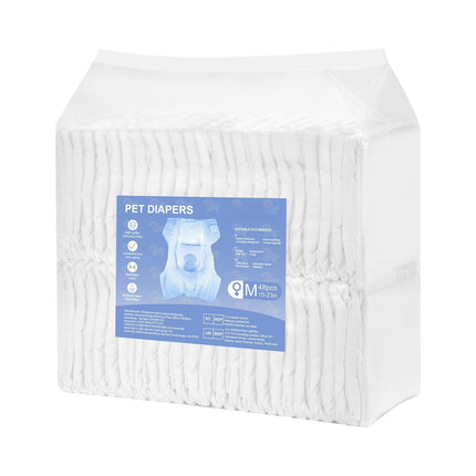 Disposable Female Dog Diapers, M, 96 Count, Leakproof