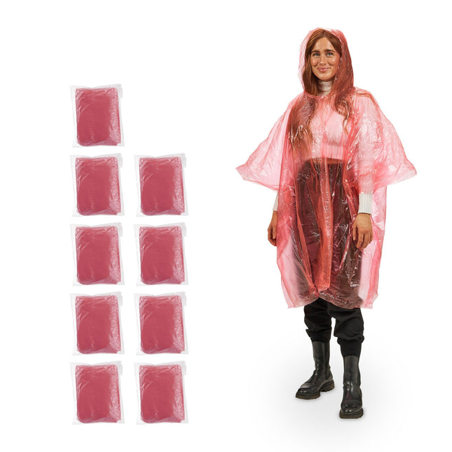 Set poncho de unică folosință de 10