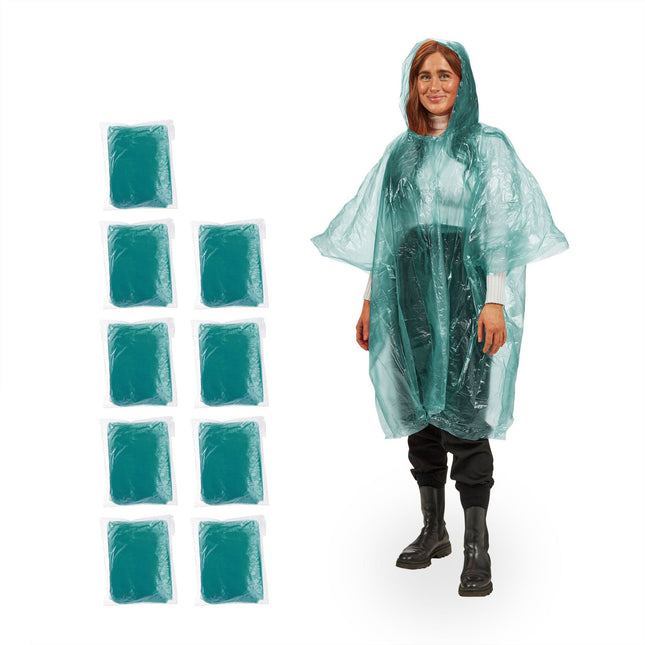 Set poncho de unică folosință de 10