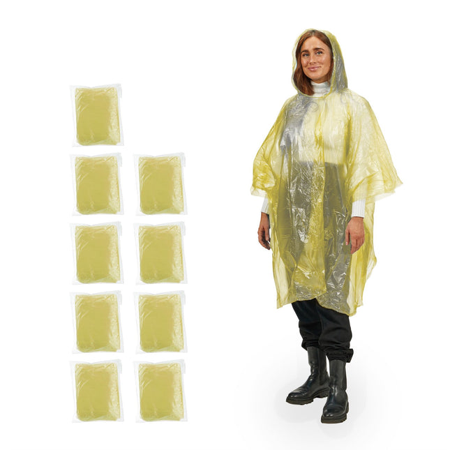Set poncho de unică folosință de 10