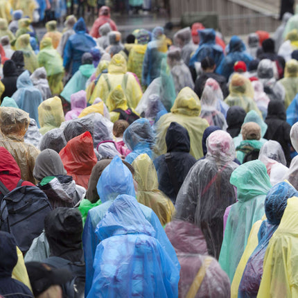 Disposable rain poncho, set of 20