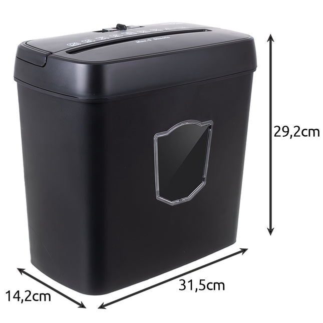Document Shredder, Cross-Cut, 10-Sheet Capacity