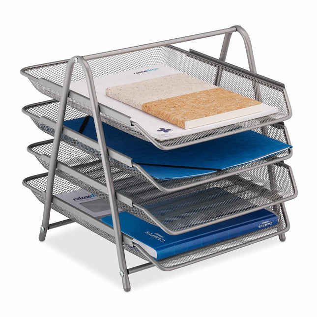 Document compartment in metal with 4 compartments