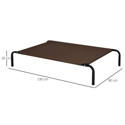 Outdoor bed for pets - Mesh fabric, metal frame, 130x80x20 cm