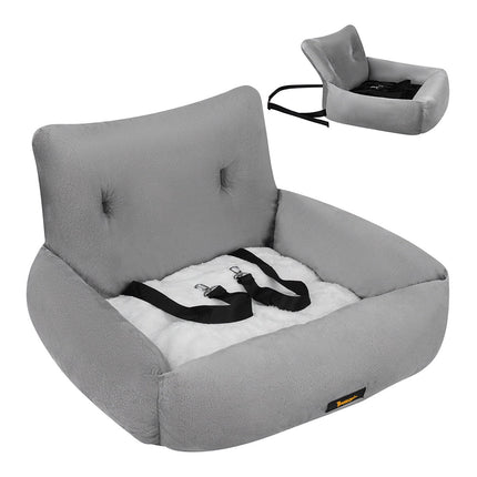 Scaun auto pentru câini, impermeabil, mărime L, 53x42x30cm, gri