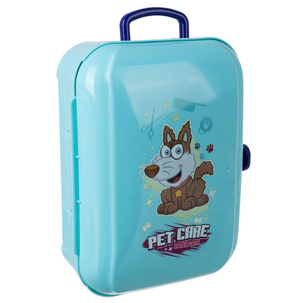 Set de jucării pentru îngrijirea câinilor cu accesorii în rucsac