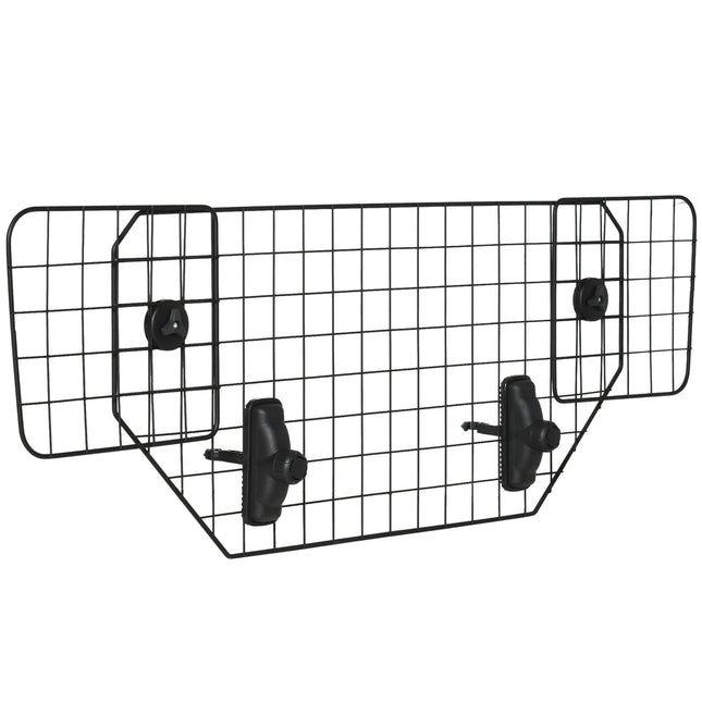 Poarta universala pentru portbagaj de protectie pentru caini, separator reglabil pentru poarta pentru caini, metal negru, (90-120)X40.5Cm