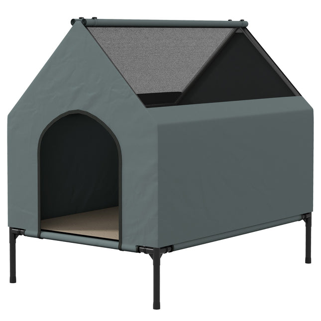 Dog kennel with mesh window and removable lid for small/medium dogs