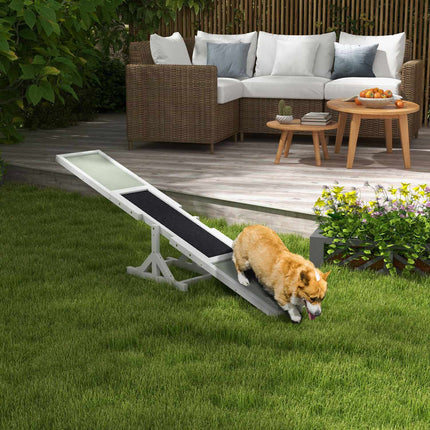 Dog Agility seesaw, non-slip wooden ramp for <30 kg
