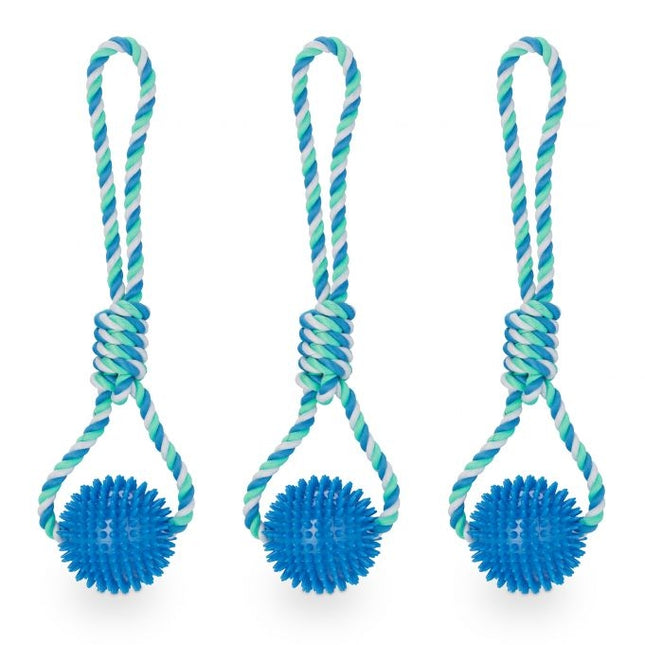 Minge de jucărie pentru câini cu frânghie set de 3