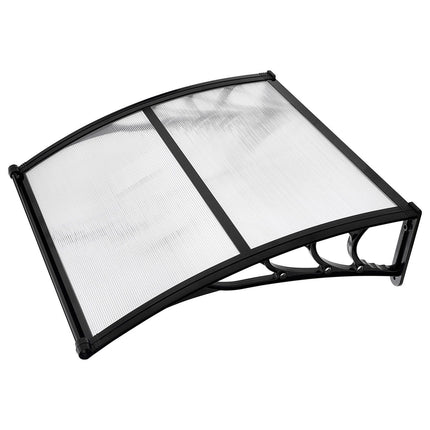 Door Awning Canopy, Clear Polycarbonate, 38 x 40 in
