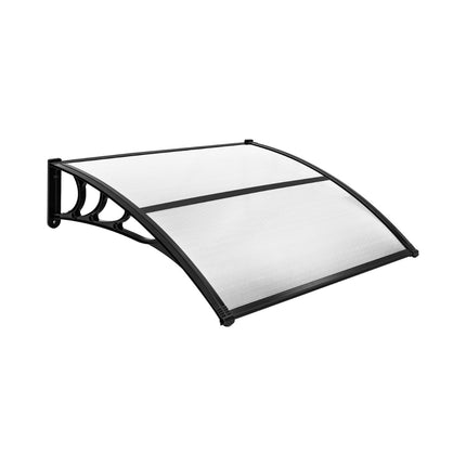 Copertină de ușă, 102 x 99 cm, policarbonat și aluminiu
