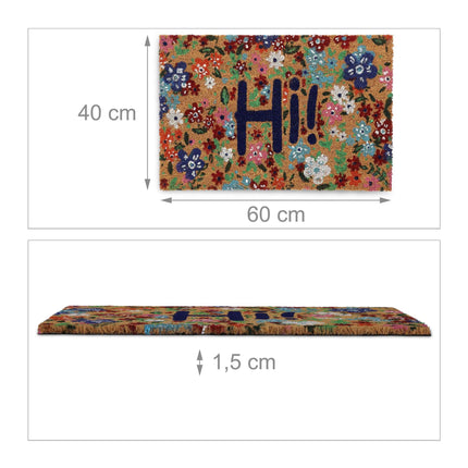 Preș Coconut Hi lettering