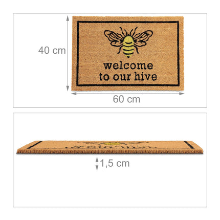 Covoraș din nucă de cocos „Beehive”.