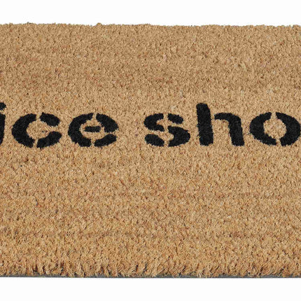 Covoraș din fibră de nucă de cocos „Nice shoes”