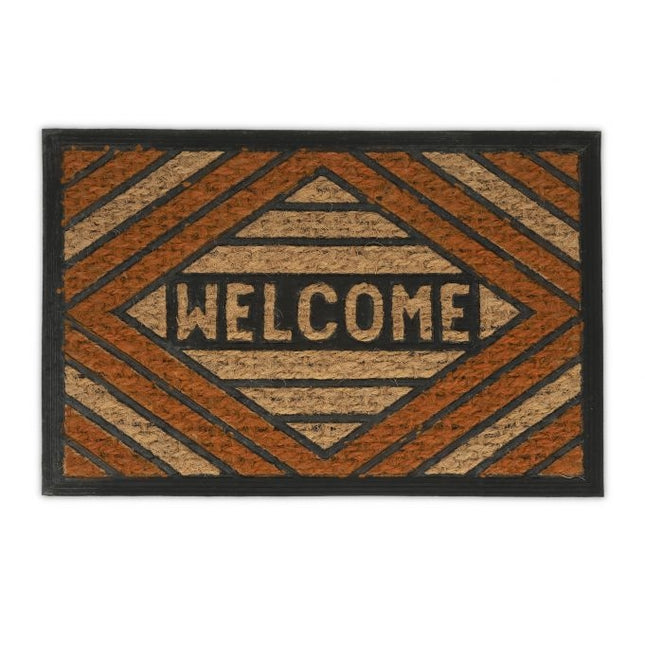 Covoraș din fibră de cocos „Welcome” portocaliu