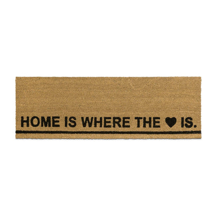 Door mat coconut fiber long "Home is ..."
