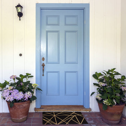 Door mat coconut fiber patterned